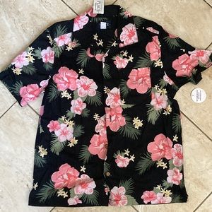 Flower pattern button down